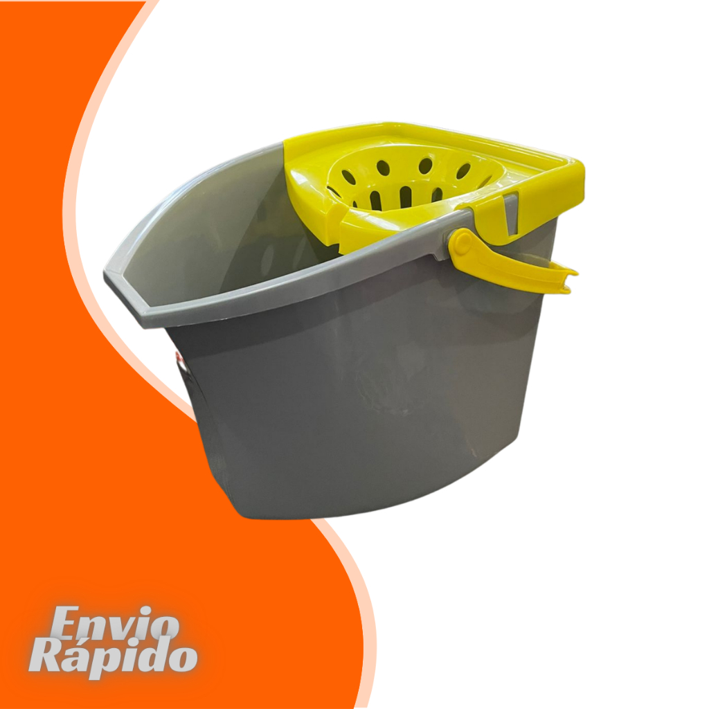 Balde Mop Para Esfregão 13 litros Profissional Limpa Tudo Limpeza Piso Lavanderia Casa Giratório