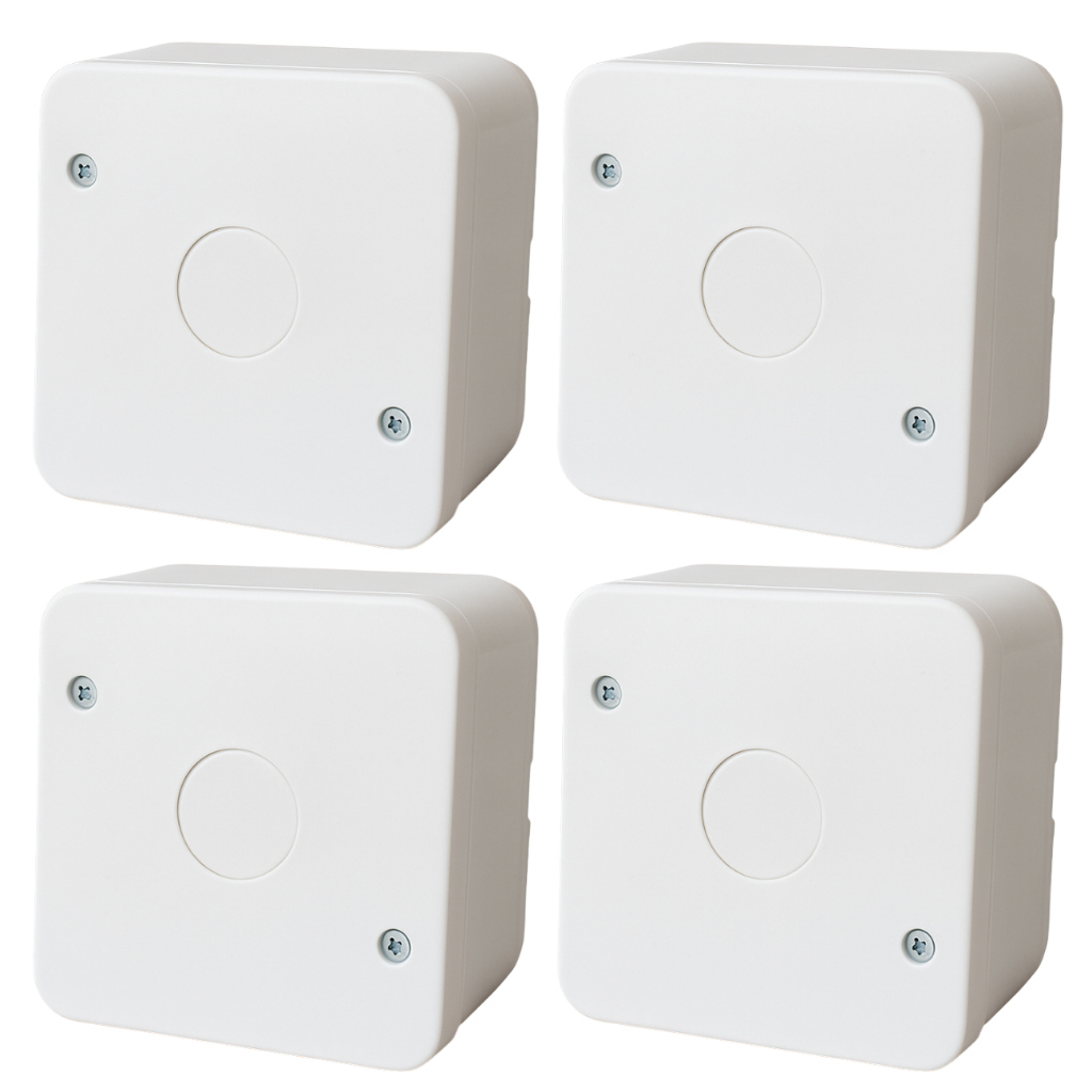 Jogo 4 Caixas Plástica Organizadora CFTV Sobrepor P/ Câmeras De Segurança Conectores em Oferta na Shopee