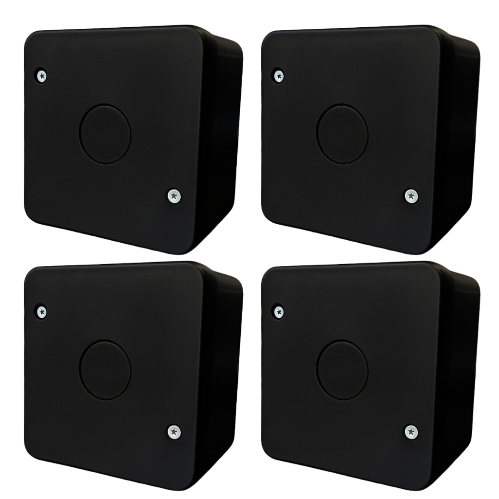 Kit Com 4 Caixas Organizadora CFTV Plástica P/ Câmeras De Segurança IP65 Sobrepor Externa em Oferta na Shopee