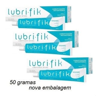 KIT 3 LUBRIFIK Gel Lubrificante Intimo 50g | Uso Pessoal e Confortável em Oferta na Shopee