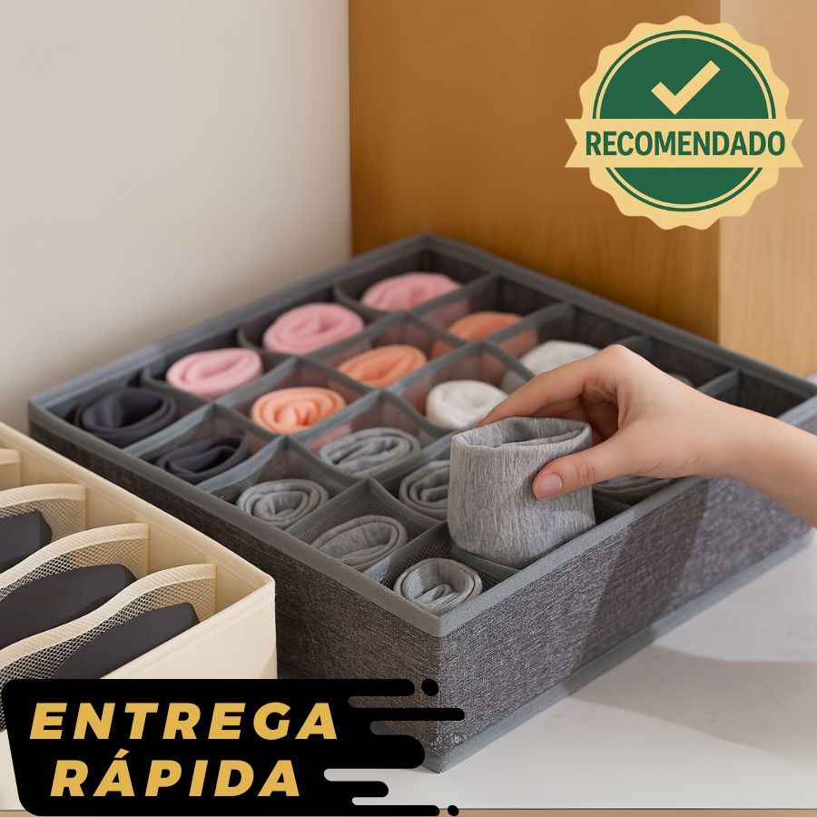 Organizador 24 divisorias Colmeia com 24 divisorias Organizador de Guarda Roupas Peças Intimas Meias