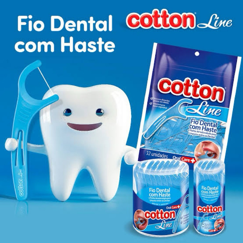 KIT Fio Dental com Haste 48 POTES com 32 unidades cada. Fio Dental com Haste REFIL 72 PACOTES com 32 unidades cada.