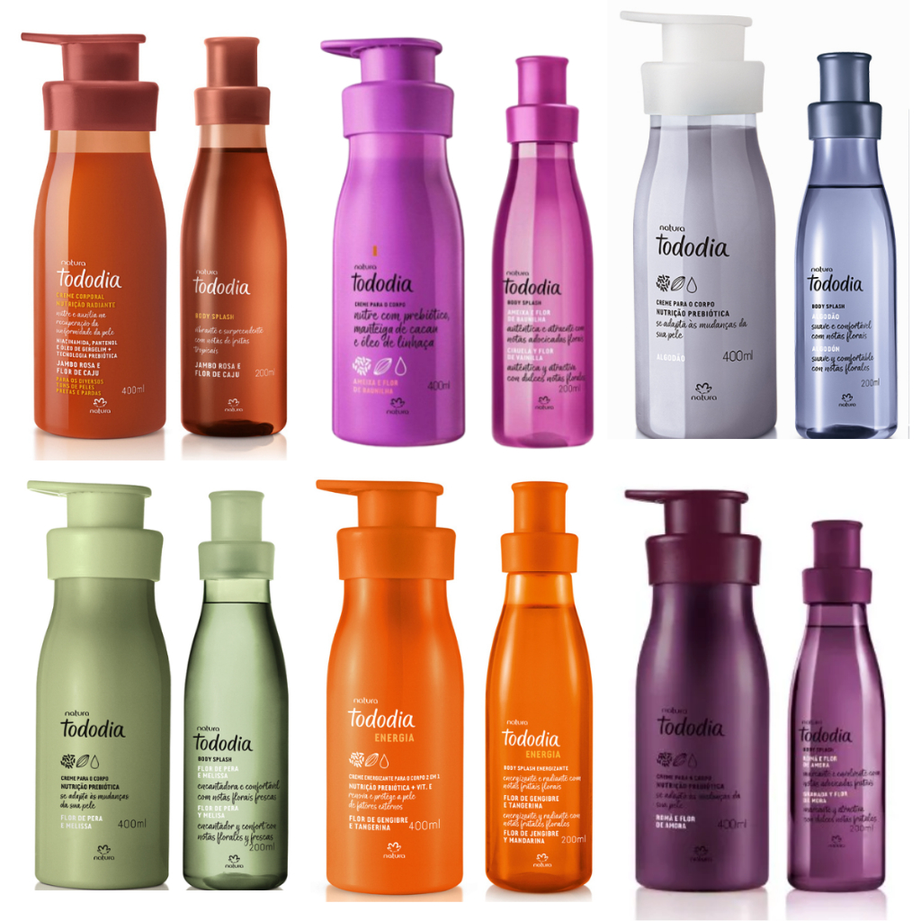 Natura Tododia - Hidratante Corporal 400ml + Body Splash 200ml Fragrâncias Sortidas