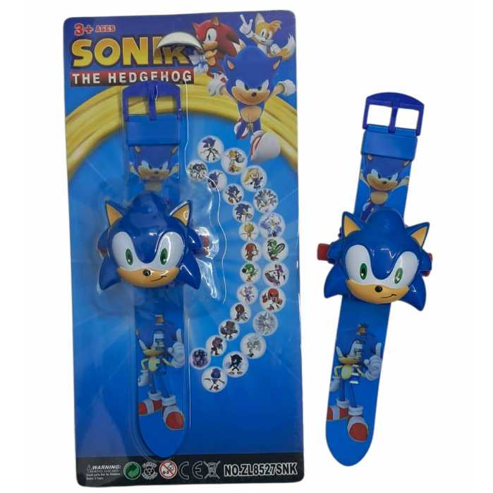 Relógio Projetor Sonic Projeta  Imagens Incríveis no Teto e Parede Deixando sua Bricadeira Ainda Mais Divertida