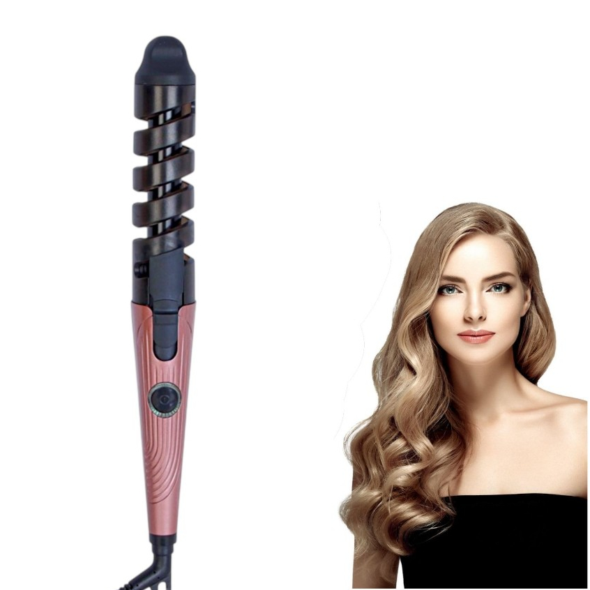 Modelador de Cachos de Cabelo 30W Bivolt Rosa Modelador De Cachos Cacheador De Cabelos BaByliss