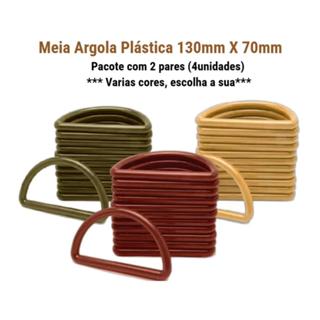 Meia Argola Acrílica 130x70mm Alça de Bolsa Acessórios e Artesanatos em Geral 2 pares - 4 unidades em Oferta na Shopee
