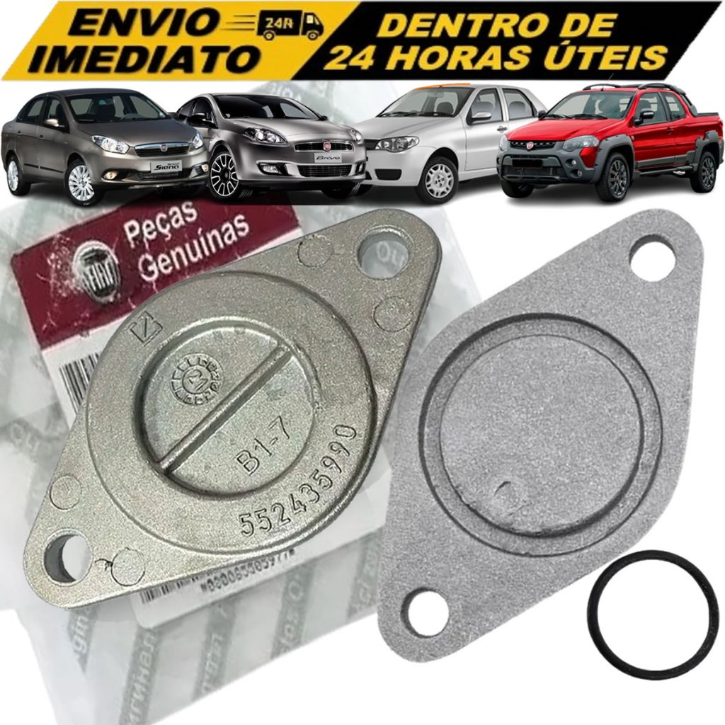 Tampão Cabeçote Fiat E-Torq Original 55243599 | Siena Strada Toro | Peça Nova