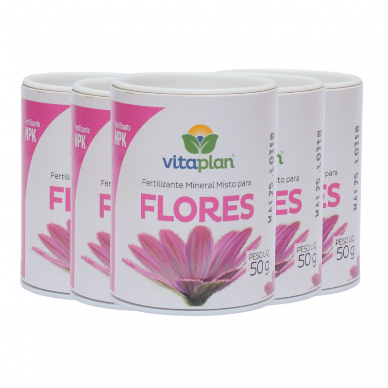 Fertilizante para Flores Mineral Misto Em Pastilha Vitaplan 50g Liberação Lenta em Oferta na Shopee