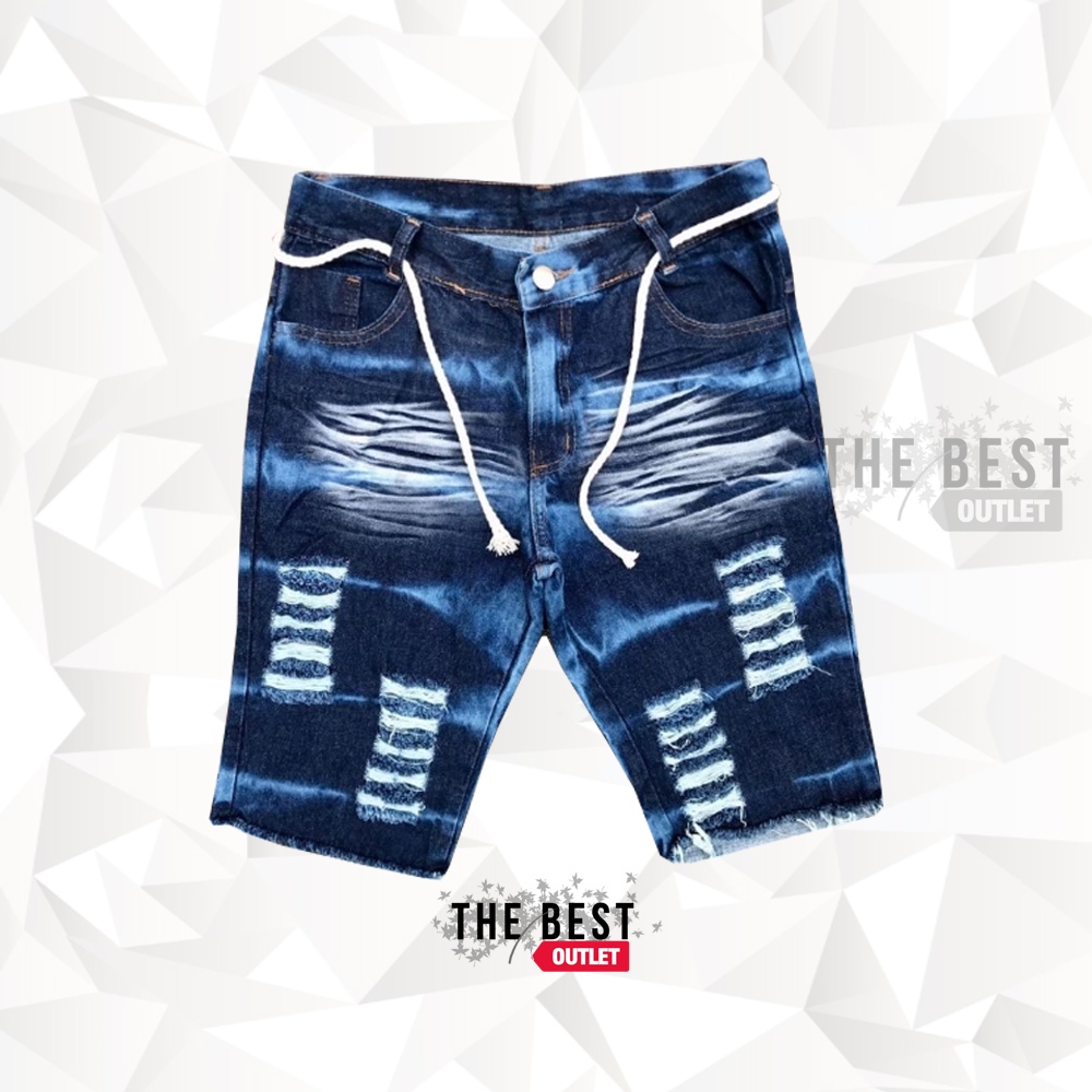 Bermudas Masculinas Jeans Destroyed Short Masculino Estilo Moda Homem Qualidade Alta