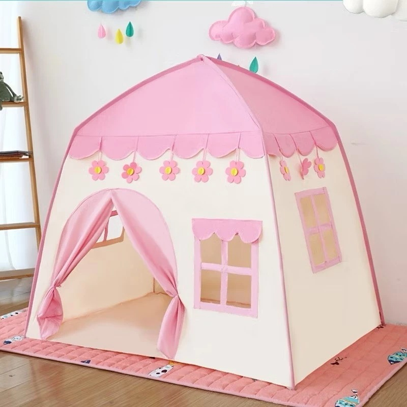 Barraca Toca Cabana Castelo Infantil menino e menina, Dobrável Diversão Garantida