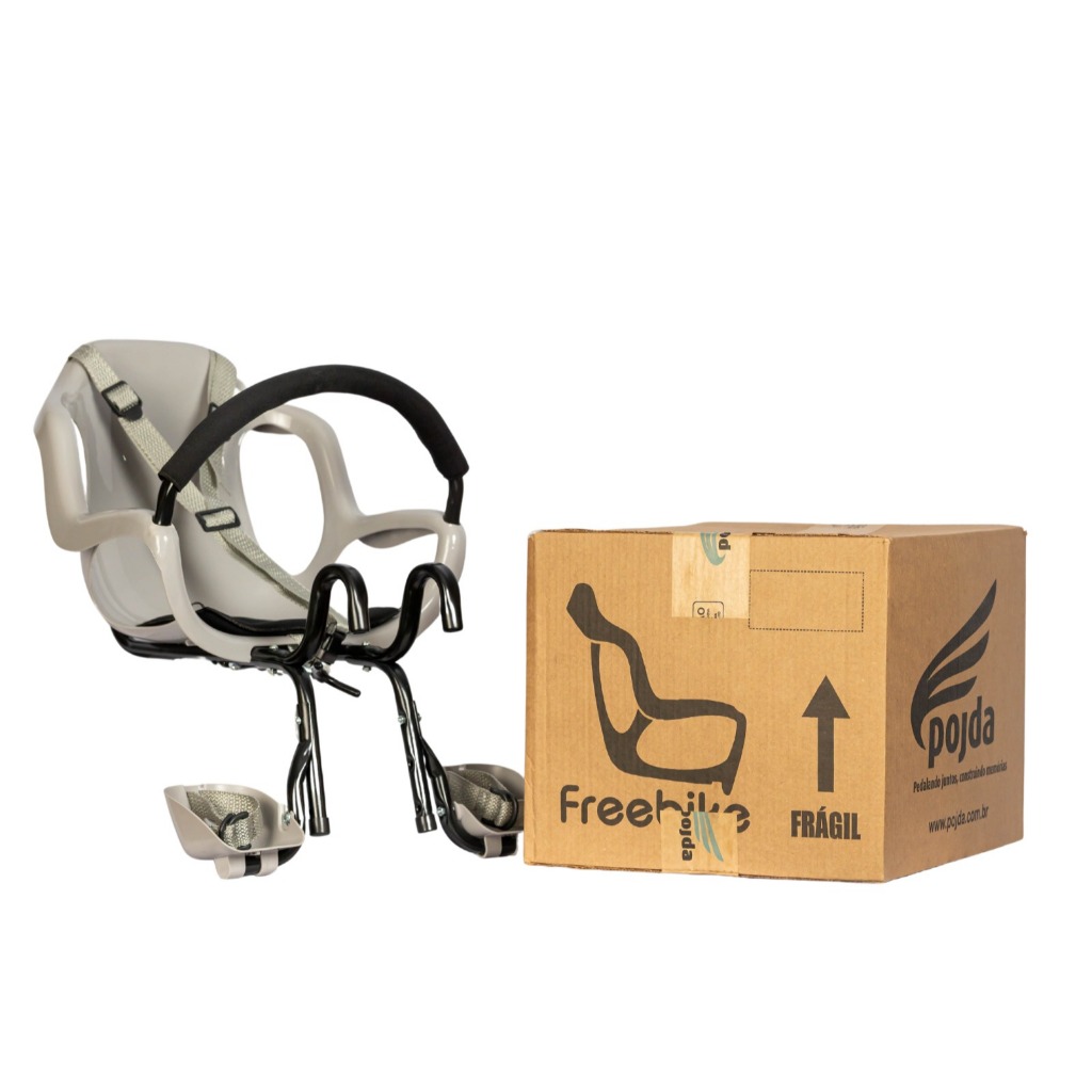 Cadeirinha Infantil para Bicicleta FreeBike CINZA em Oferta na Shopee