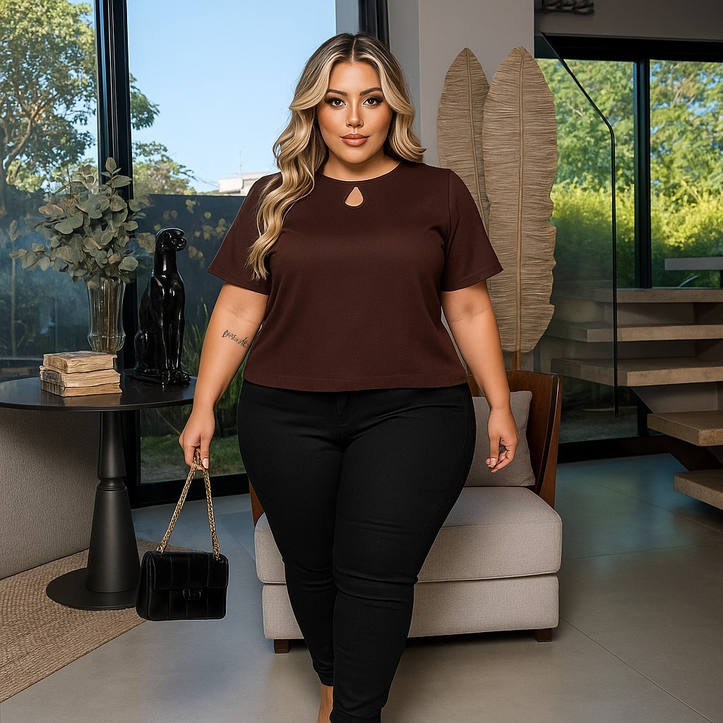 Blusas Femininas Plus Size Jovem: Onde Comprar | BuscaProdutos