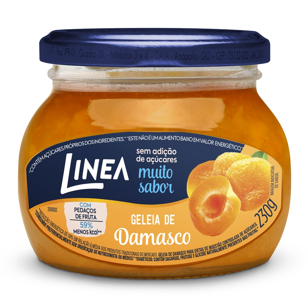 Geleia Linea Sabor Damasco 230g