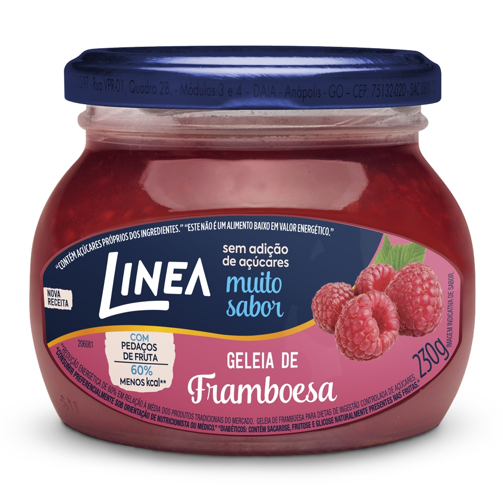 Geleia Linea Sabor Framboesa 230g