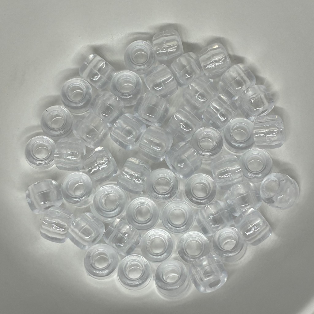 Entremeio Acrílico Tererê Transparente Miçanga 10mm Com 100 Unidades