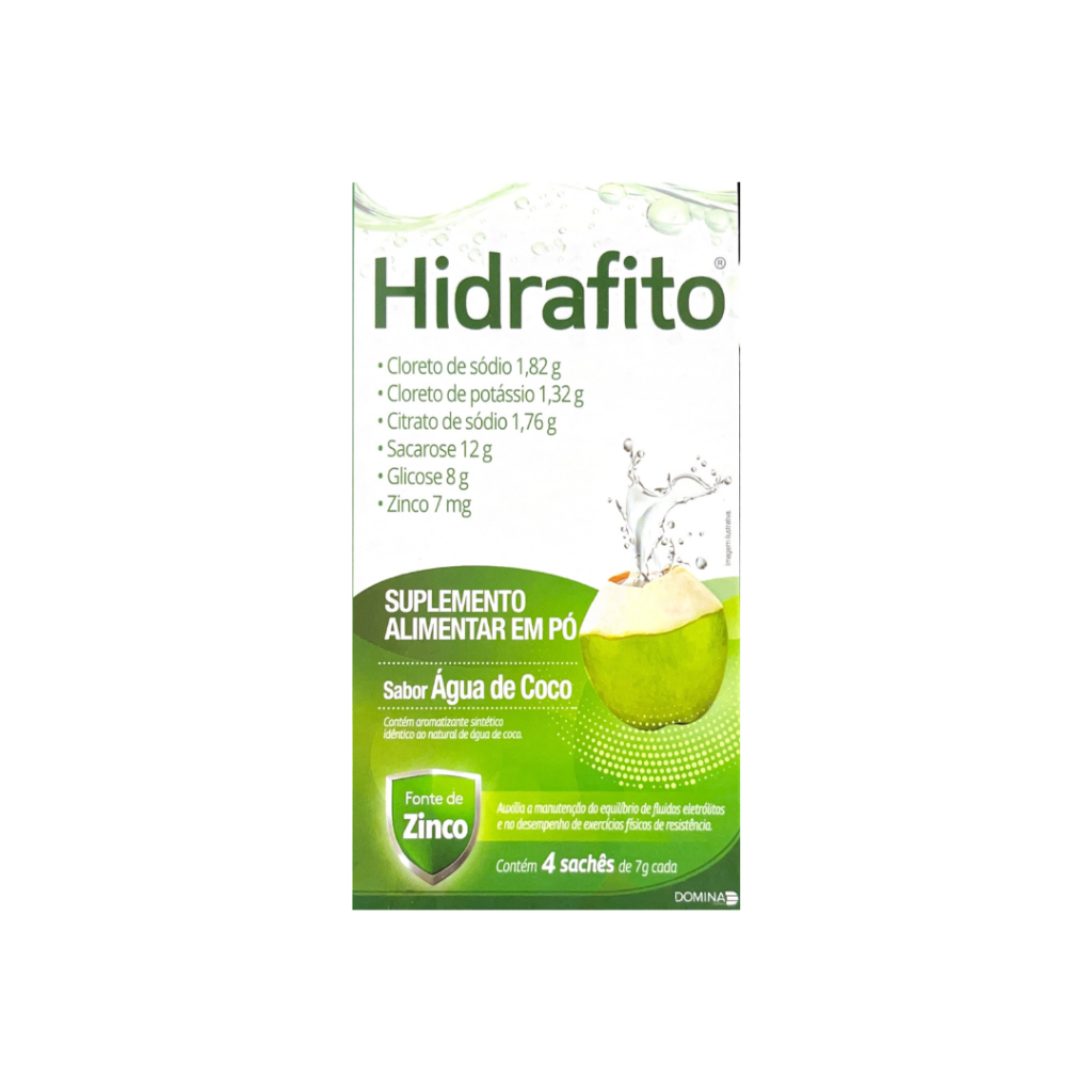 Hidrafito Suplemento Alimentar em Pó 4 Sachês Sabor Água de coco