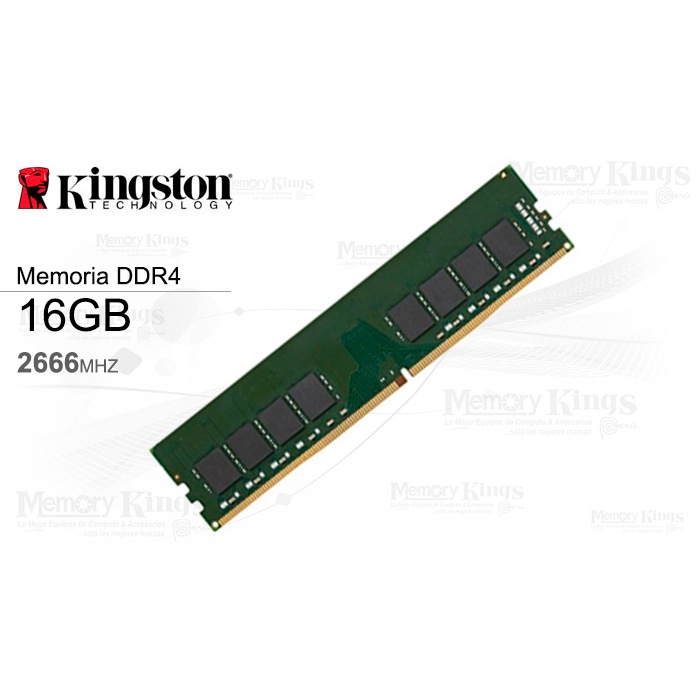 Memória RAM DDR4 16GB 2666MHz KINGSTON DESKTOP