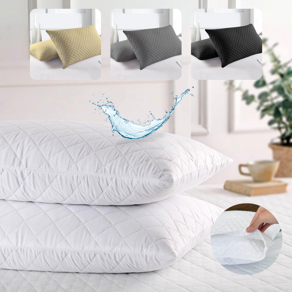 Kit 1,2 e 4 Capa P/ Travesseiro Impermeavel Matelado 70x50 Antialérgico Fronha Protetora Antiacaro em Oferta na Shopee