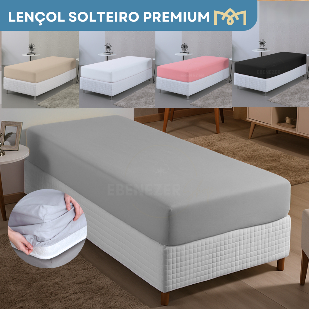 Lençol Solteiro Padrão Avulso Percal 400 Fios C/ Elástico Toque Macio Suave E Confortável Premium em Oferta na Shopee