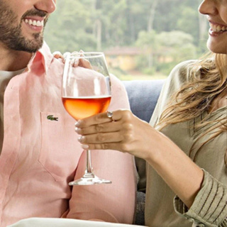 Jogo 02 Taças Vidro De Vinho Agua 350 Ml Cor Transparente em Oferta na Shopee