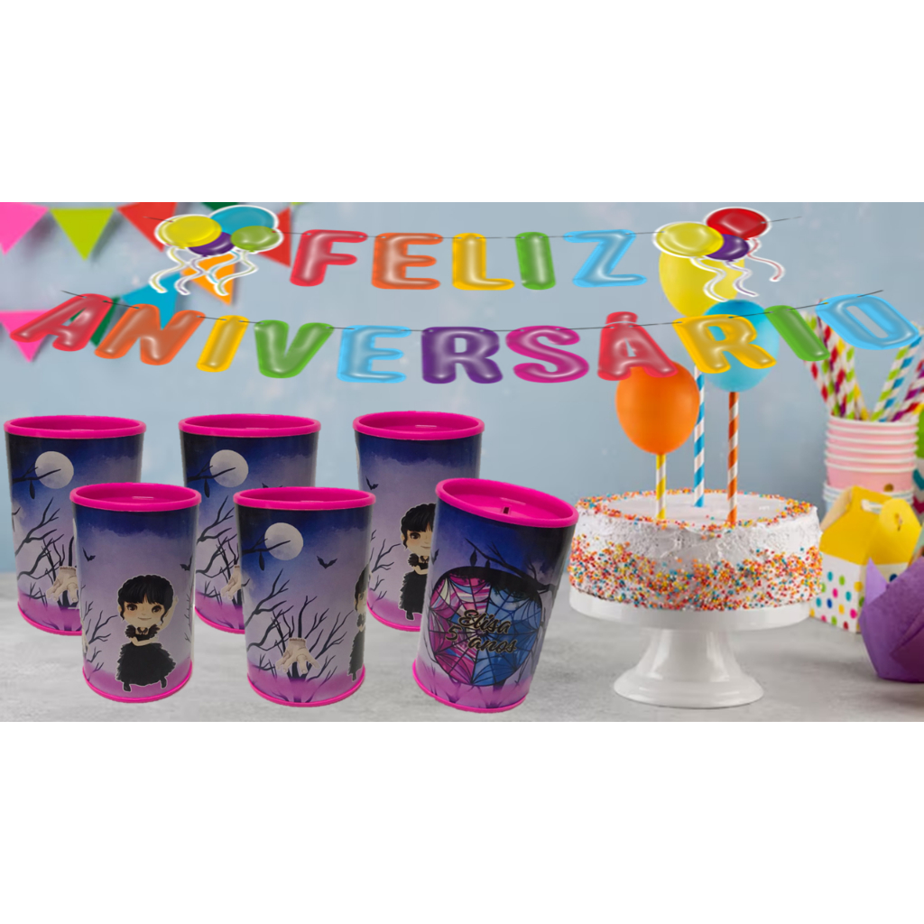 COFRINHO PERSONALIZADO INFANTIL - WANDINHA  - LEMBRANCINHA ANIVERSÁRIO, FESTA, CHÁ DE BEBÊ - FESTAS