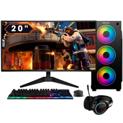 PC Gamer BluePC FIRE Ryzen 5 5600GT, 16GB, Radeon VEGA, SSD 256GB, 500W, Monitor 20" - PG2E-1020FI