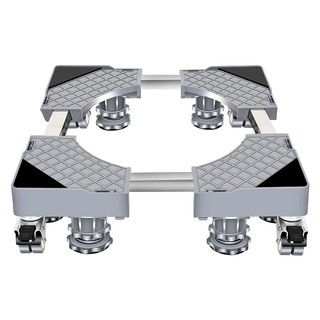 Suporte Para Geladeira / Maquina De Lavar E Fogão Inox Com Rodinhas Base Carrinho Móvel F…