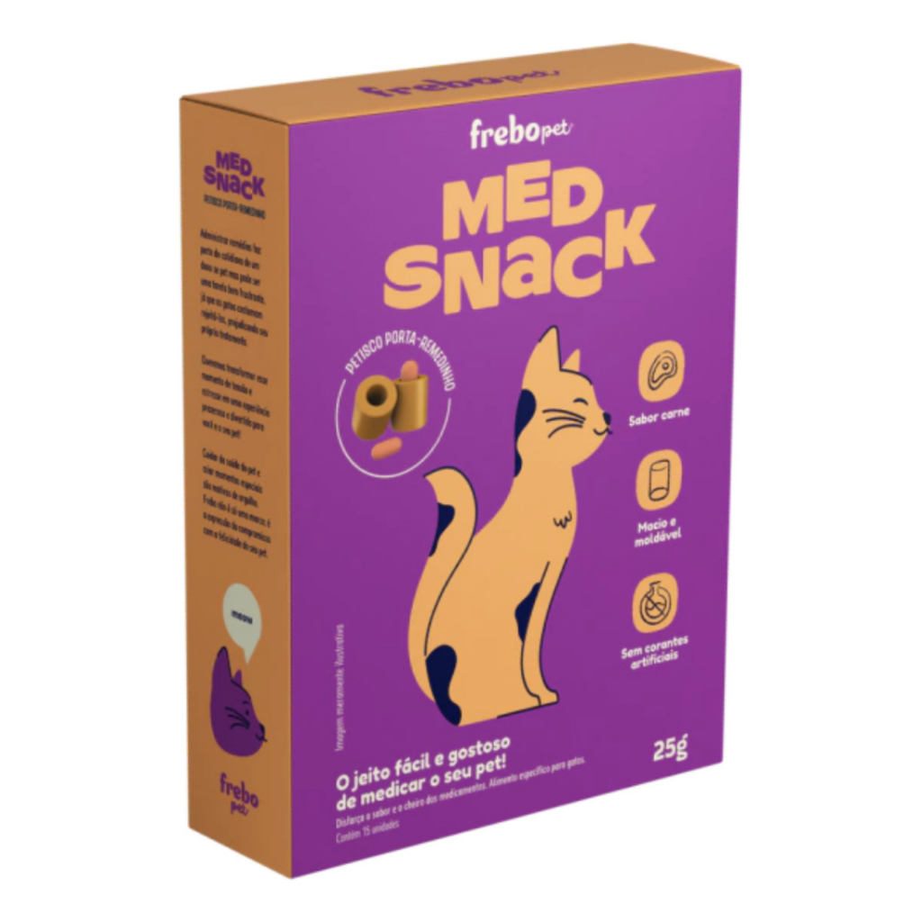 MedSnack Petisco Porta Remédio para Gatos 25g