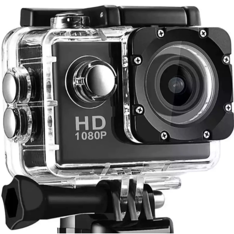 Câmera Filmadora Sport Hd Dv 1080p/ Capacete Mergulho Bike