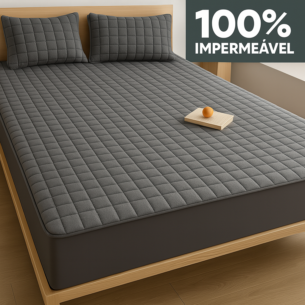 Capa Protetor Impermeável Colchão Box Matelado Com Elástico Solteiro Casal Queen King