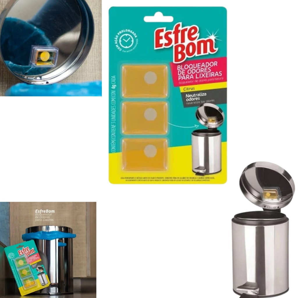 Bloqueador De Odor Para Lixeira Esfrebom em Oferta na Shopee