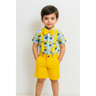 Conjunto Temático Minions super luxo 4 peças envio imediato em Oferta na Shopee