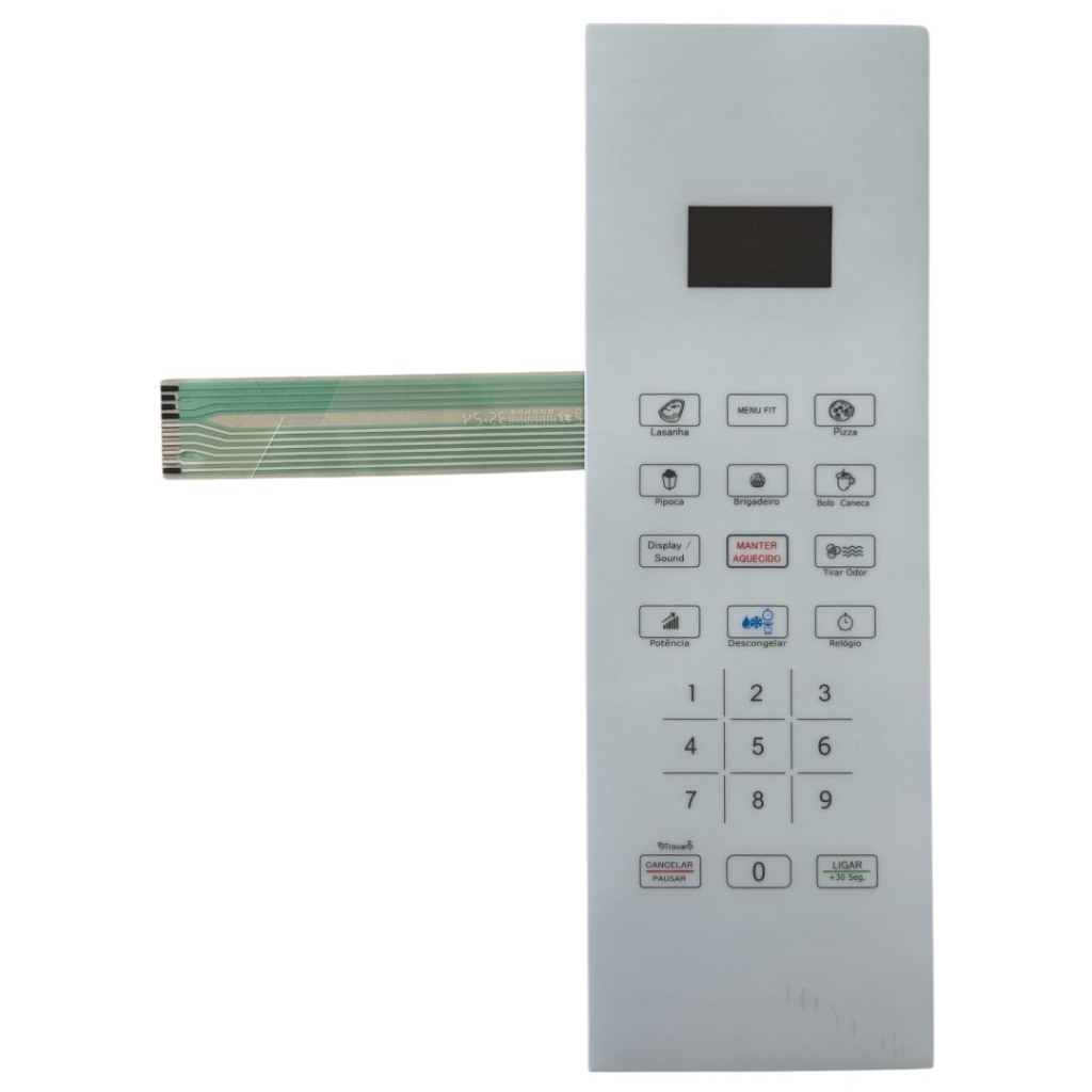 TND Membrana Teclado para Micro-ondas Compatível com Philco PMO37BB Branco