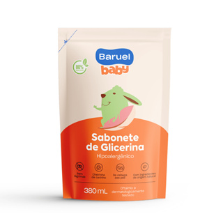 Sabonete Líquido Infantil Baruel Baby Glicerina Refil Com 380ml em Oferta na Shopee