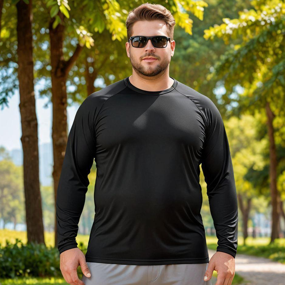 Camisa Térmica Plus Size Proteção Uv 50+ Segunda Pele Camiseta Blusa Malha Fria Academia em Oferta na Shopee