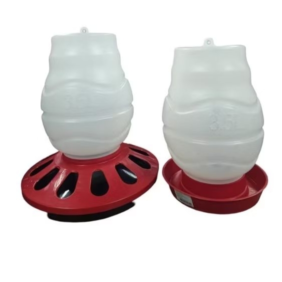 Kit Comedouro Para Aves 12 Furos 3,5L e Bebedouro Automatico 3,5L em Oferta na Shopee