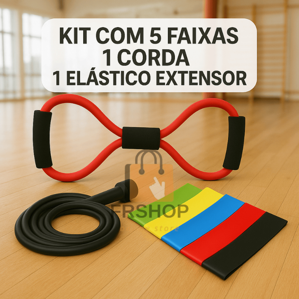 Imagem 5 Faixas Elástica Mini Band Para Exercício Elastico Extensor Ginastica Fisioterapia