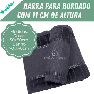 Jogo De Toalhas Bella Dohler Ideal Para Bordar Ponto Cruz / 1Banho + 1Rosto /Aveludada Alta Absorção em Oferta na Shopee
