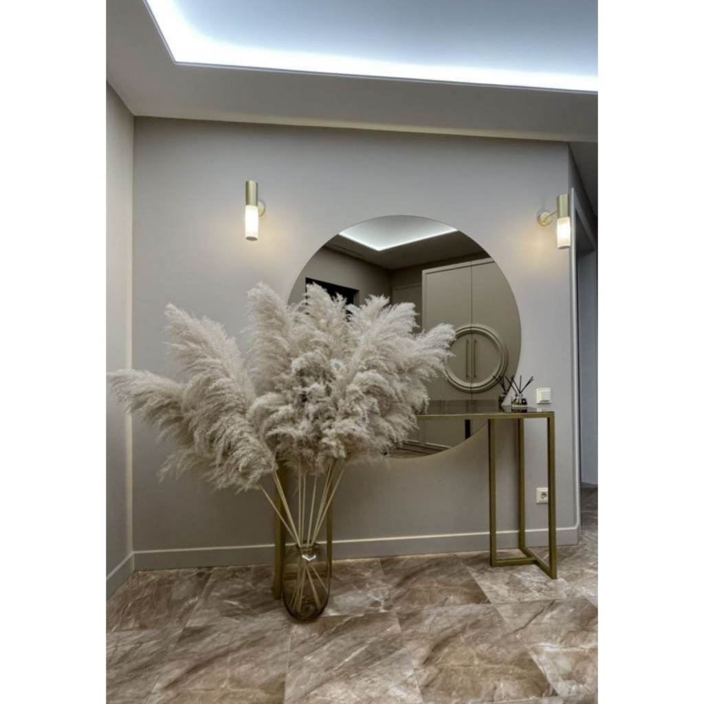 Decoração Luxo Capim Dos pampas Hall de Entrada Moderno Rustico Mesa Sala. em Oferta na Shopee