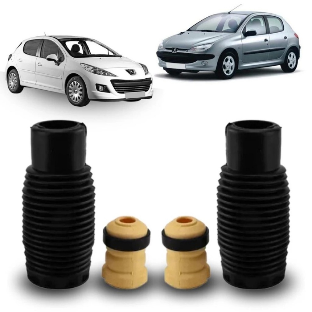 Kit Batente e Coifa Amortecedor Dianteiro Peugeot | Aplicação: 206 ano 1999-2010 e 207 ano 2009-2015