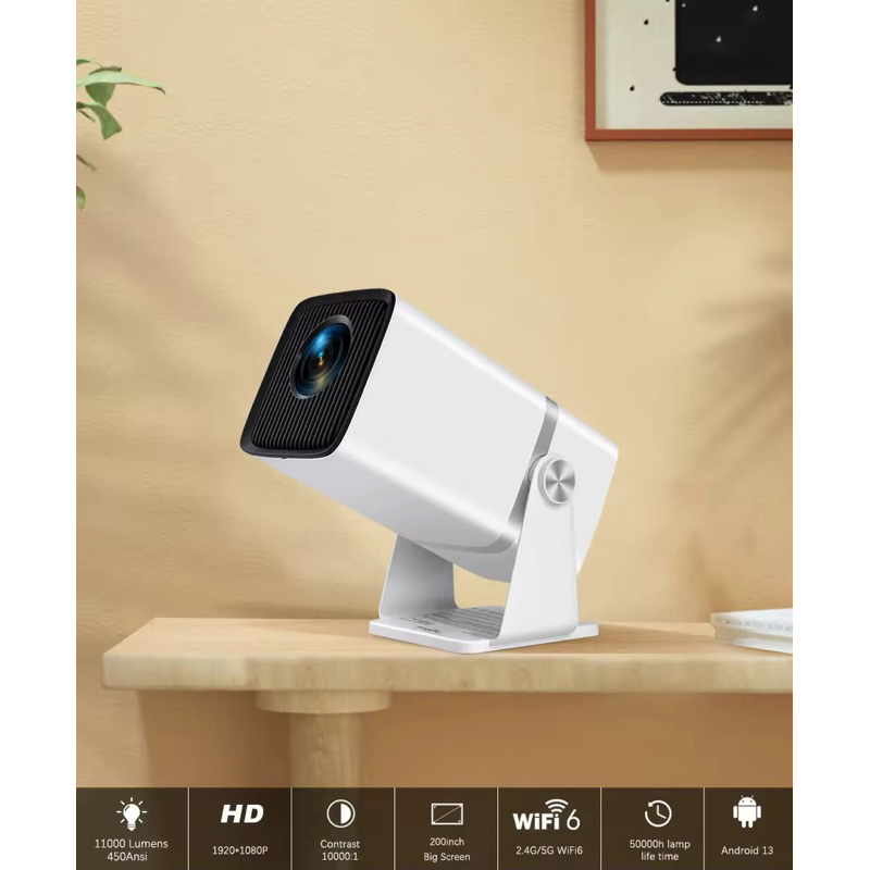 Projetor portátil 4k Android 13 thundeal td80w melhor que HY320