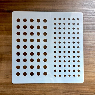 Estêncil vazado Bolinhas 18 x 18 cm molde stencil pintura confeitaria em Oferta na Shopee