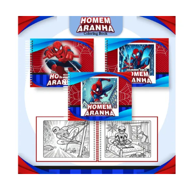 Bobby Goods  Digital Livrinho De Colorir Homem Aranha - Png E Pdf