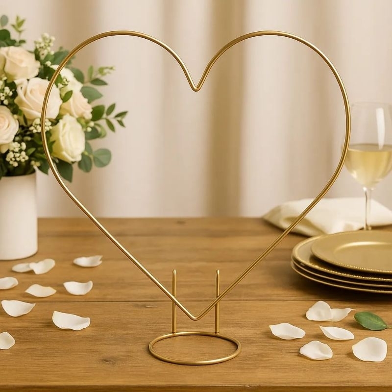 Mini Arco De Mesa Coração Decoração Balão Flores Festas 55cm em Oferta na Shopee