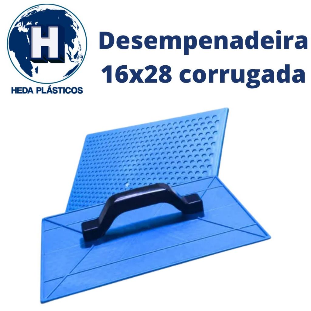 Desempenadeira Plástica Psai 16x28 cm Corrugada  1 Peça