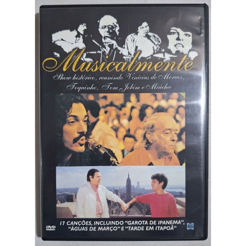 DVD Musicamente - Vinícius de Moraes, Toquinho, Tom Jobim e Miúcha