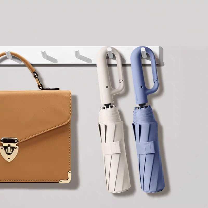 Guarda Chuva Automático com Fivela Abre e Fecha Reforçado Contra Vento Proteção Solar Blackout