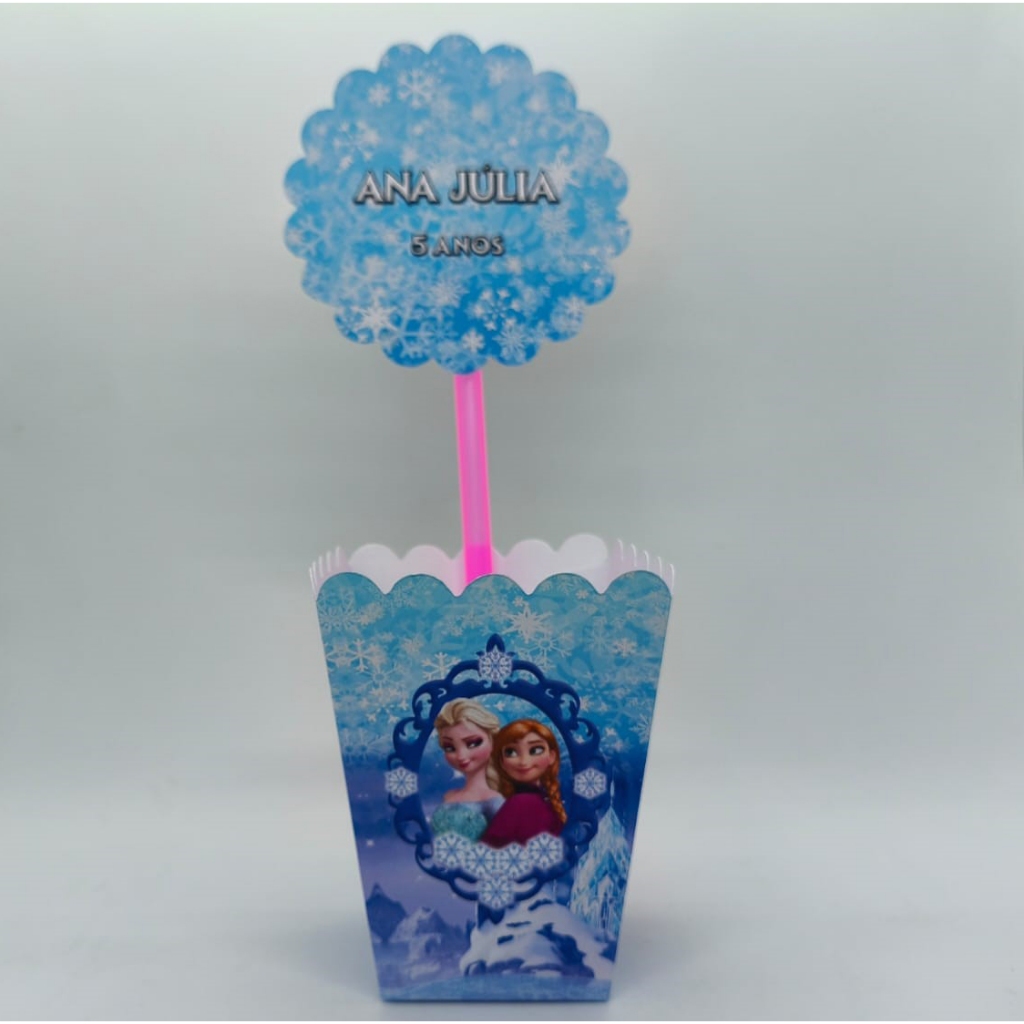 Kit Centro de Mesa PEGUE E MONTE Frozen -Centro Mesa Festa Lembrancinha Aniversário