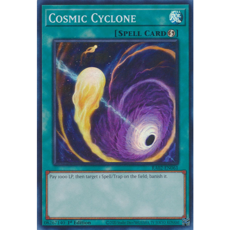 Cosmic Cyclone RA02-EN061 Super Rare 1st Edition