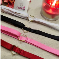 Kit 5 persex coração regulável lingerie moda íntima